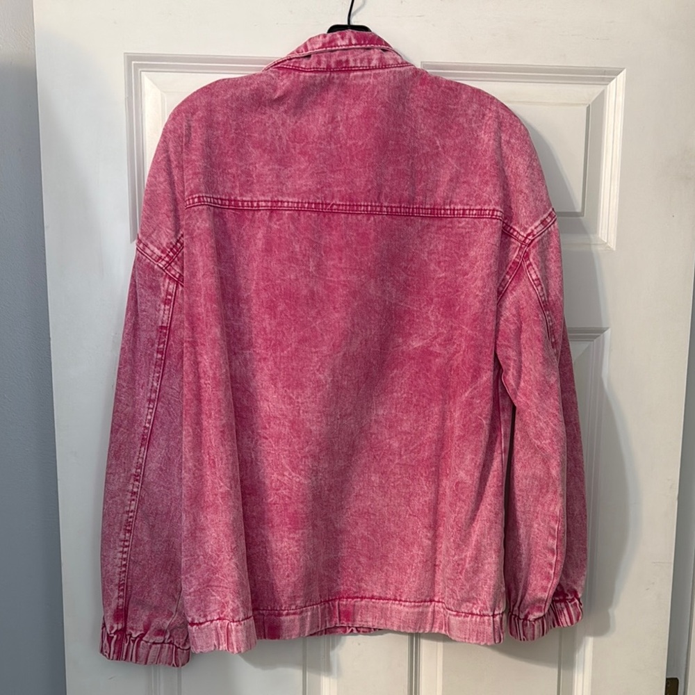 Pink Quarter-Zip Pullover - Picture 2 of 2